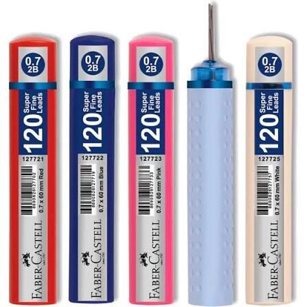 FABER CASTELL MİN GRİP SOFT 0.7 MM 2B 60 MM 120 Lİ KALEM UCU