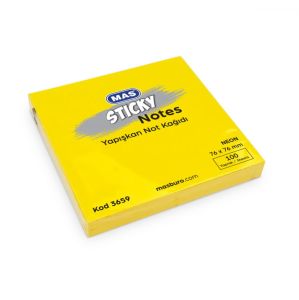 MAS 3658 YAPIŞKANLI NOT KAĞIDI SARI