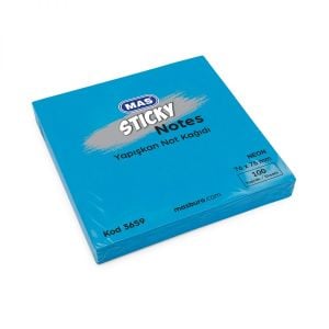 Mas 3658 Yapışkanlı Not Kağıdı Mavi