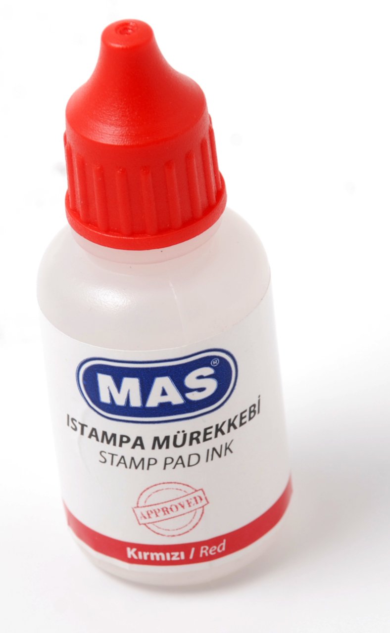MAS 464 ISTAMPA MÜREKKEBİ 20 CC KIRMIZI