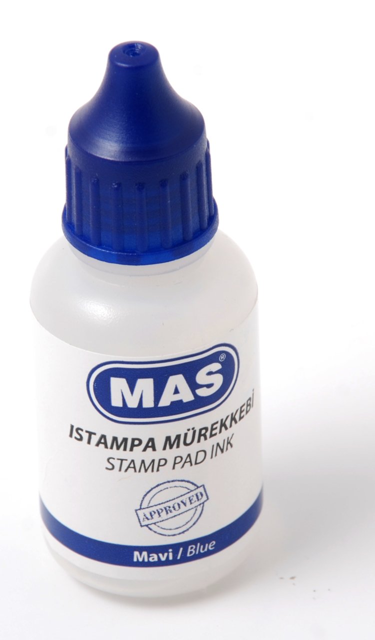 MAS 463 ISTAMPA MÜREKKEBİ 20 CC MAVİ