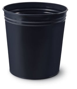 Mimaks D-1 Metal Çöp Kovası Konik Siyah