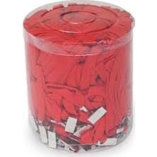 KRAF KART ASKI İPİ METAL KLİPS KIRMIZI 510G