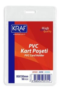 KRAF KART POŞETİ PVC 95x130 MM 100 LÜ