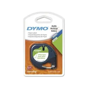 DYMO ŞERİT LETRATAG KAĞIT 12MMx4M BEYAZ 721510