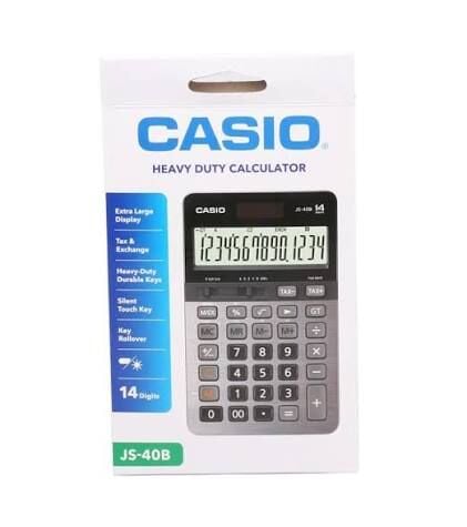CASİO JS-40B BEYAZ HESAP MAKİNESİ