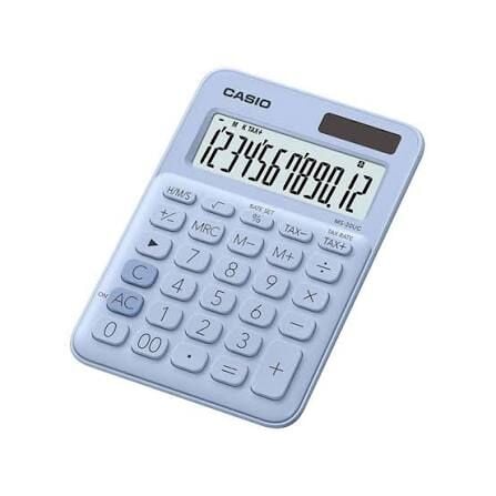 CASİO MS-20UC HESAP MAKİNESİ AÇIK MAVİ