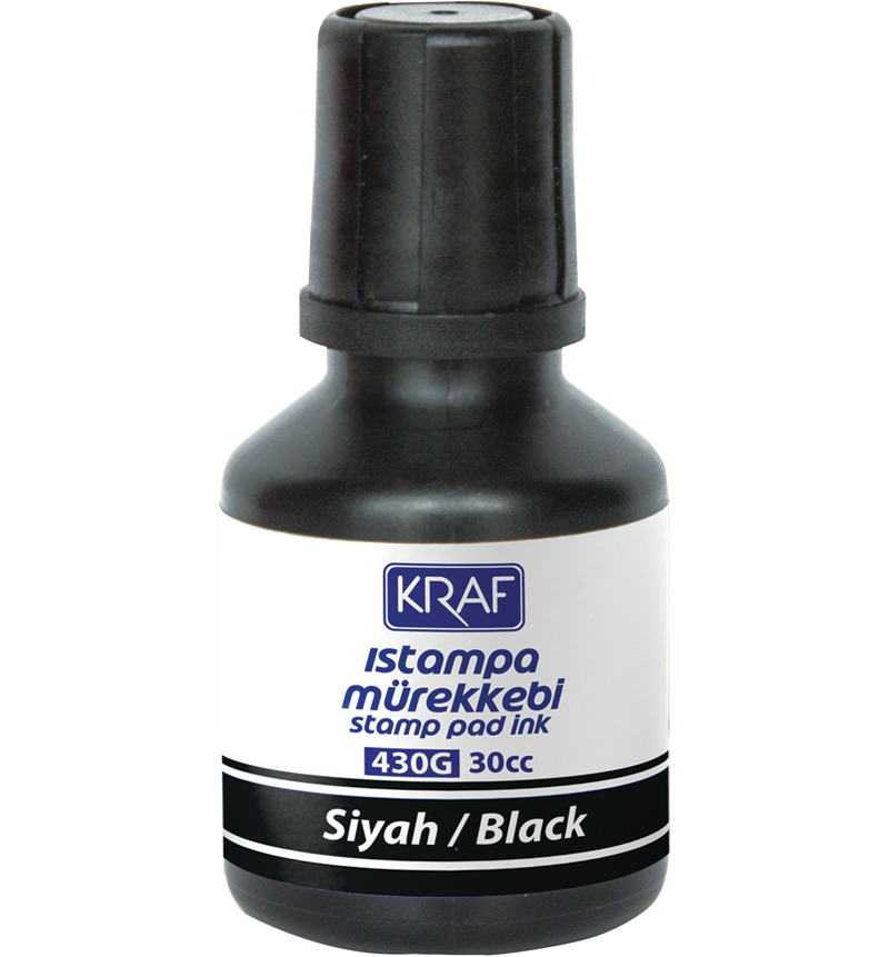 KRAF ISTAMPA MÜREKKEBİ 30cc SİYAH 430G