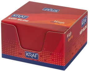 KRAF KÜP BLOK BEYAZ  8x8cm 115G