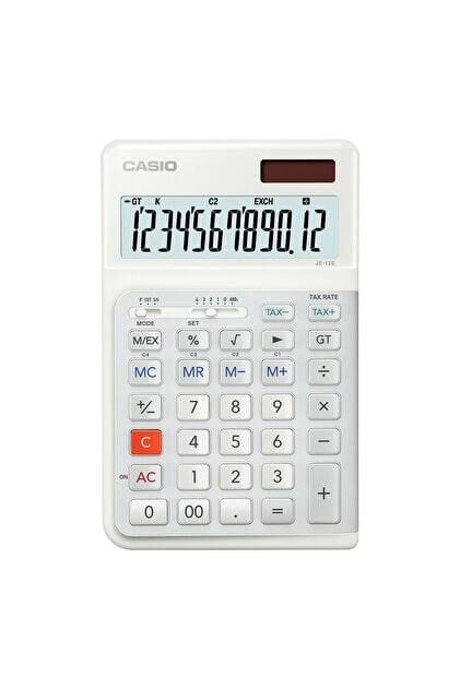 CASİO JE-12E BEYAZ HESAP MAKİNESİ