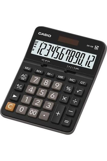 CASİO DX-12B-BK HESAP MAKİNESİ