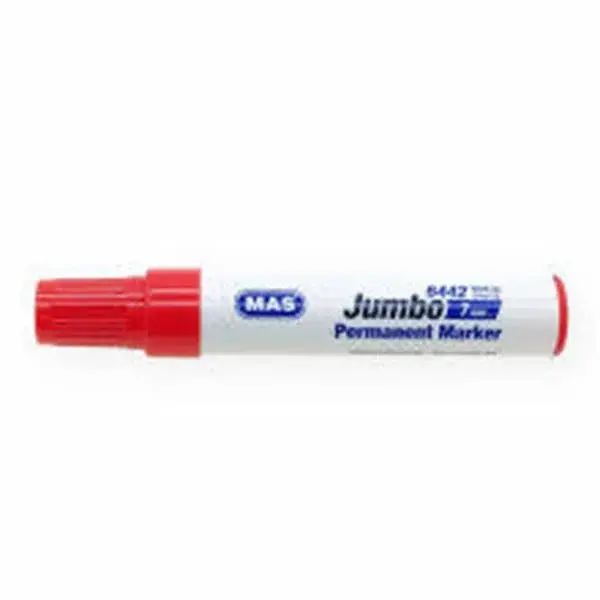 MAS 6444 JUMBO PERMANENT MARKER 10MM KIRMIZI
