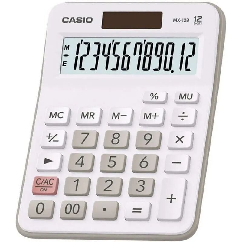 KRAF HESAP MAKİNESİ MASAÜSTÜ 12 HANE HM-205 BEYAZ