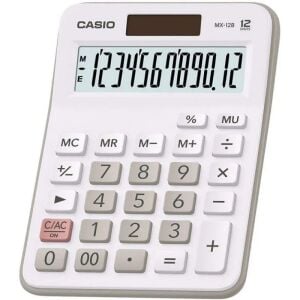 KRAF HESAP MAKİNESİ MASAÜSTÜ 12 HANE HM-205 BEYAZ