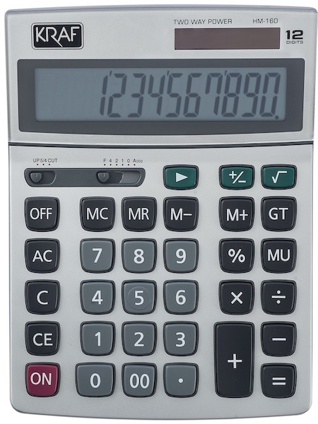 PASİF KRAF HESAP MAKİNESİ MASAÜSTÜ 12 HANE HM-160