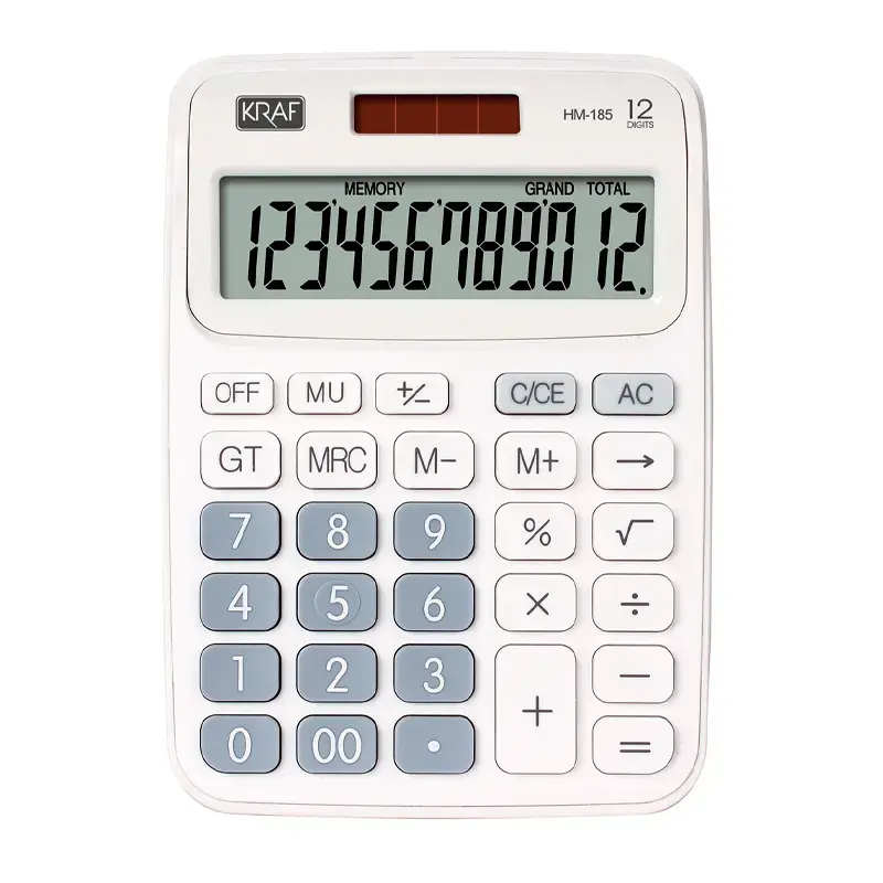 KRAF HM-185 WT BEYAZ HESAP MAKİNESİ